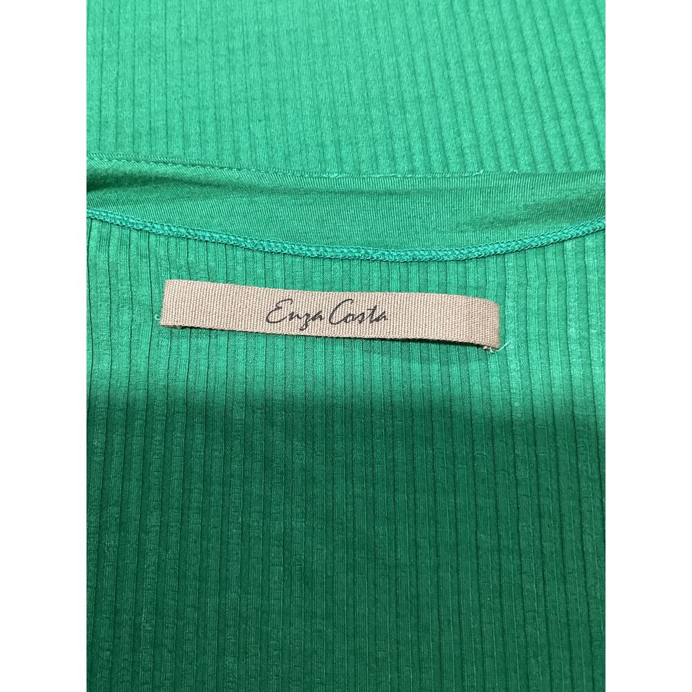 Enza Costa A Coste Green Viscose Wrap Dress Size S - Picture 5 of 6